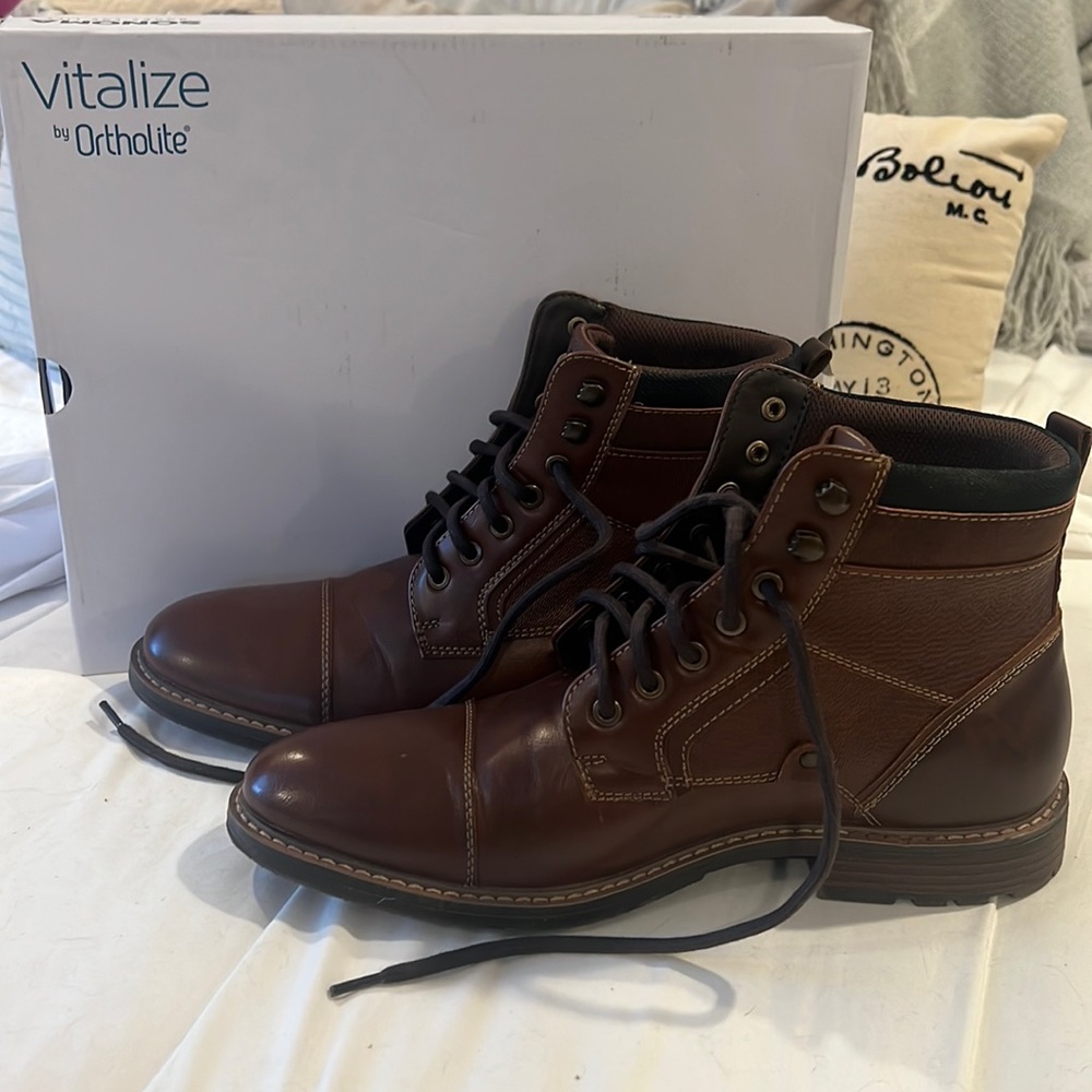Sonoma + Vitalize by Ortholite Men’s Graham Boots in Cognac